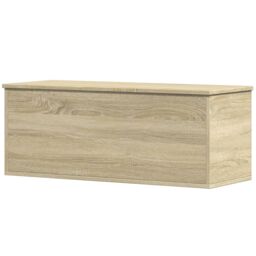Berkfield Home Storage Box Sonoma Oak 90x35x35 cm Engineered Wood in Brown - Size: 90 x 35 x 35 cm - thumbnail 6