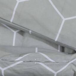 Berkfield Home Duvet Cover Set Grey 260x220 cm Cotton - thumbnail 4
