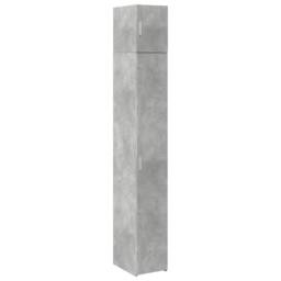 Berkfield Home Slim Storage Cabinet Concrete Grey 30x42.5x225 cm Engineered Wood - thumbnail 3