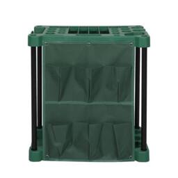 NESTLUNE Garden Storage Tool Rack Gardening Caddy Shed Equipment Holder in Green - Size: 10000mm x 520mm - thumbnail 4