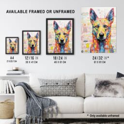 Artery8 Wall Art Print Gods Dog Blue Unclassified Robot Hybrid Secret Military Schematic Futuristic Complex Arcane Manuscript Gift For Him Man Cave - thumbnail 3