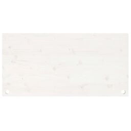 Berkfield Home Desk Top White 100x60x2.5 cm Solid Wood Pine - thumbnail 4
