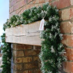 Samuel Alexander 270cm (9ft) x 25cm Snow Tipped Green Christmas Garland Decoration Xmas garlands Decoration for Stairs, Fireplaces, Wall Door Home - thumbnail 3