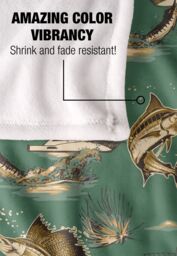 JQ Licensing Jl-Jp-Jq Billfish Tiki Fishing Pattern Silky Touch Super Soft Throw Blanket 152 X 127 cm in White - thumbnail 4