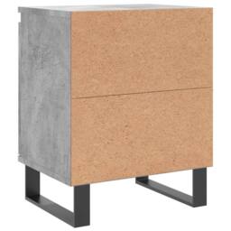 Berkfield Home Bedside Cabinets 2 pcs Concrete Grey 40x30x50 cm Engineered Wood - Size: 40 x 30 x 50 cm - thumbnail 8