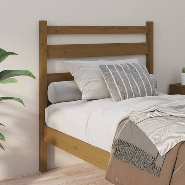 Berkfield Home Beautiful Bed Headboard Honey Brown 81x4x100 cm Solid Wood Pine - Size: 81 x 4 x 100 cm - image 1
