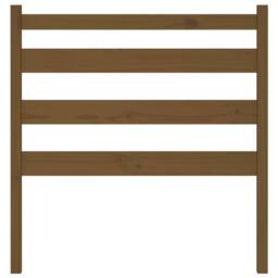 Berkfield Home Beautiful Bed Headboard Honey Brown 81x4x100 cm Solid Wood Pine - Size: 81 x 4 x 100 cm - thumbnail 4