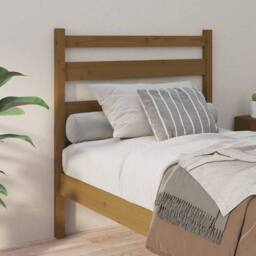Berkfield Home Beautiful Bed Headboard Honey Brown 81x4x100 cm Solid Wood Pine - Size: 81 x 4 x 100 cm - thumbnail 1