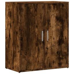 Berkfield Home Sideboard Smoked Oak 60x31x70 cm Engineered Wood in Brown - Size: 60 x 31 x 70 cm - thumbnail 1