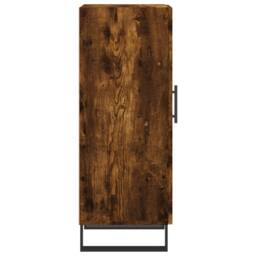 Berkfield Home Sideboard Smoked Oak 34.5x34x90 cm Engineered Wood in Brown - thumbnail 7