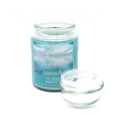 Voltico 18oz Ocean Breeze Scented Jar Candle in Light Blue - thumbnail 2