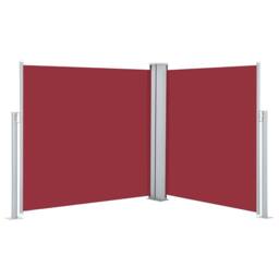 Berkfield Home Retractable Side Awning Red 100x600 cm - thumbnail 2