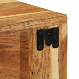 Berkfield Home Wall-mounted TV Cabinet 60x30x19 cm Solid Wood Acacia in Brown - Size: 60 x 30 x 19 cm - thumbnail 9