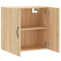 Berkfield Home Wall Cabinet Sonoma Oak 60x31x60 cm Engineered Wood in Brown - Size: 60 x 31 x 60 cm - thumbnail 6