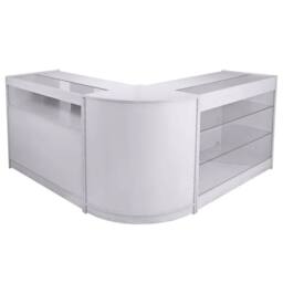 Monstershop Taurus Brilliant White Shop Counter & Retail Display Set
