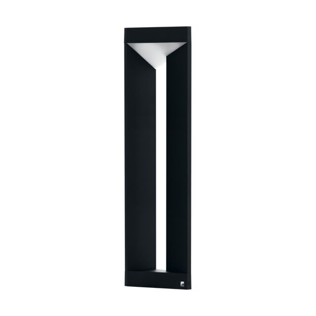 Loops IP54 Outdoor Bollard Light Modern Black Aluminium 10W Built in LED Lamp Post - image 1