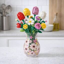 Lesser & Pavey Lynsey Johnstone Blossom Hand Painted Vase in Pink - thumbnail 3