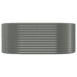 Berkfield Home Garden Raised Bed Powder-coated Steel 175x100x68 cm Grey - Size: 175 x 100 x 68 cm - thumbnail 1