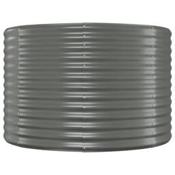 Berkfield Home Garden Raised Bed Powder-coated Steel 175x100x68 cm Grey - Size: 175 x 100 x 68 cm - thumbnail 4