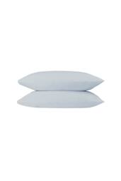 CHRISTY Pure Cotton Percale King Pillowcase Pair in Pale Blue - thumbnail 1