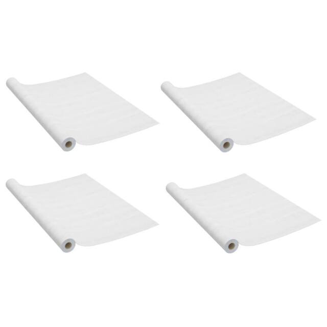 Berkfield Home Self-adhesive Door Films 4 pcs White Wood 210x90 cm PVC - image 1