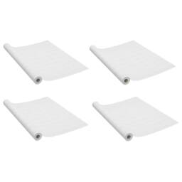 Berkfield Home Self-adhesive Door Films 4 pcs White Wood 210x90 cm PVC