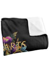 Other Harry Potter 152x127 cm Hogwarts Multi-Colored Floral Crest Blanket - thumbnail 3
