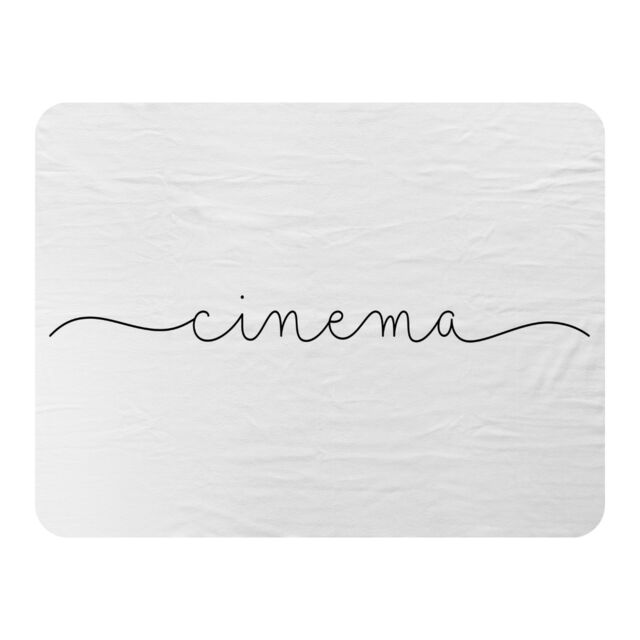 Benjamin Tate Design Text Cinema Designer Blanket in Natural - Size: 120 cm x 150 cm - image 1
