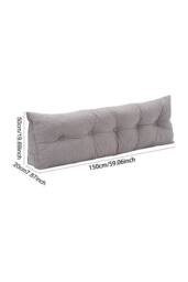 Living and Home Multifunctional Washable Wedge Headboard Pillow with Side Pocket in Light Grey - Size: Large - thumbnail 8