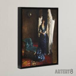 "Artery8 Madame Paul Escudier Portrait Sargent Framed Canvas Wall Art Print - Size: W12"" x H16""" - thumbnail 2