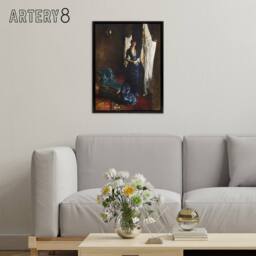 "Artery8 Madame Paul Escudier Portrait Sargent Framed Canvas Wall Art Print - Size: W12"" x H16""" - thumbnail 3