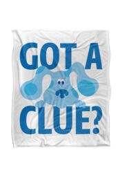 Blues Clues Get A Clue Silky Touch Super Soft Throw Blanket 152 X 127 cm in White
