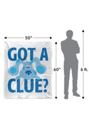 Blues Clues Get A Clue Silky Touch Super Soft Throw Blanket 152 X 127 cm in White - thumbnail 5