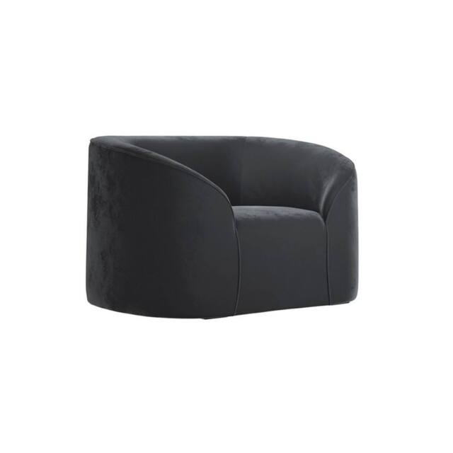 Lemon Pavilion Furniture Zuma Indoor Chair - Velvet - L91xW109.5xH72.5 cm - Black - image 1