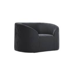 Lemon Pavilion Furniture Zuma Indoor Chair - Velvet - L91xW109.5xH72.5 cm - Black