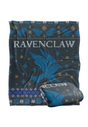 Harry Potter Blanket, 152x127 cm Ravenclaw Ugly Christmas Sweater Silky Touch Super Soft Throw Blanket in White - thumbnail 2