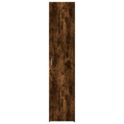 Berkfield Home Highboard Smoked Oak 40x42.5x185 cm Engineered Wood in Brown - thumbnail 4