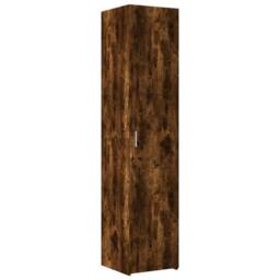 Berkfield Home Highboard Smoked Oak 40x42.5x185 cm Engineered Wood in Brown - thumbnail 2