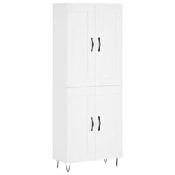 Berkfield Home Highboard White 69.5x34x180 cm Engineered Wood - thumbnail 2