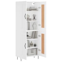 Berkfield Home Highboard White 69.5x34x180 cm Engineered Wood - thumbnail 3