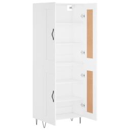 Berkfield Home Highboard White 69.5x34x180 cm Engineered Wood - thumbnail 4