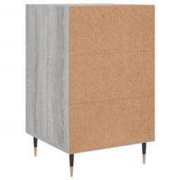 Berkfield Home Modern Bedside Cabinet Grey Sonoma 40x40x66 cm Engineered Wood - Size: 40 x 40 x 66 cm - thumbnail 8