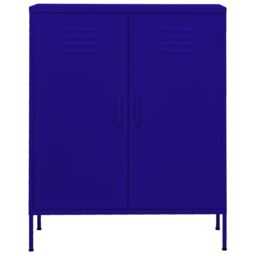 Berkfield Home Storage Cabinet Navy Blue 80x35x101.5 cm Steel - thumbnail 3