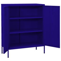 Berkfield Home Storage Cabinet Navy Blue 80x35x101.5 cm Steel - thumbnail 2
