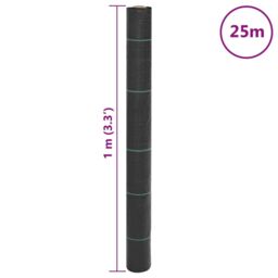 Berkfield Home Weed Membrane Black 1x25 m PP - thumbnail 8