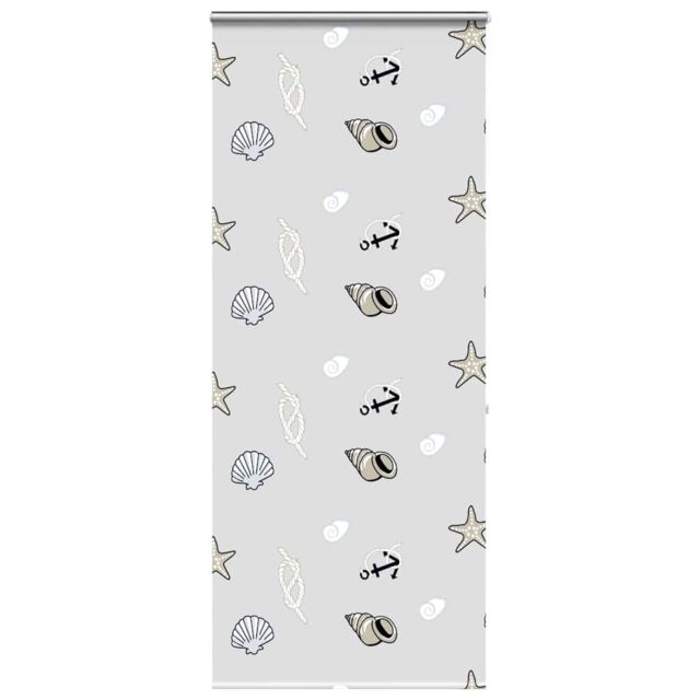 Berkfield Home Shower Roller Blind with Cassette 110x240 cm Fabric Width 106 cm in Black - image 1