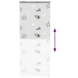 Berkfield Home Shower Roller Blind with Cassette 110x240 cm Fabric Width 106 cm in Black - thumbnail 5