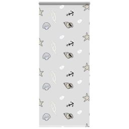 Berkfield Home Shower Roller Blind with Cassette 110x240 cm Fabric Width 106 cm in Black - thumbnail 1