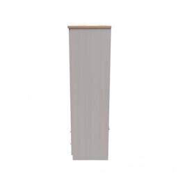 Ready Assembled 2 U Norton 2 Door 2 Drawer Wardrobe (Ready Assembled) in Taupe - Size: Large - thumbnail 3