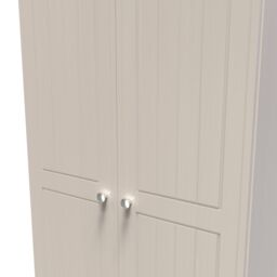 Ready Assembled 2 U Norton 2 Door 2 Drawer Wardrobe (Ready Assembled) in Taupe - Size: Large - thumbnail 5